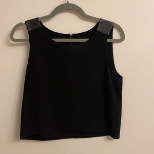 Club Monaco black crop top size S